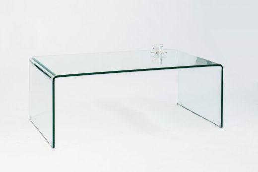 Couchtisch Lecce 110cm Grünlich Transparent