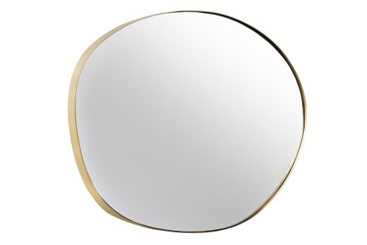 Wandspiegel Mola 70cm asymmetrisch Eisen Gold