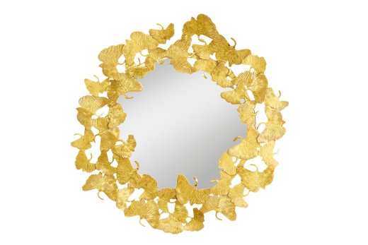 Wandspiegel Flora Gold Verspiegelt