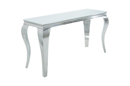 Konsole Barock Tessin 145cm Opalglas Weiss