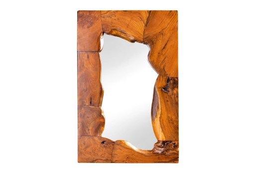 Wandspiegel Stockholm 90cm Teakholz