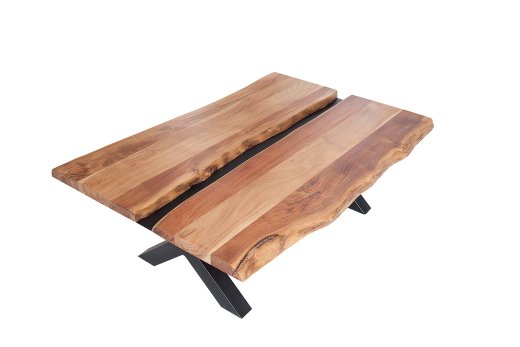 Couchtisch Baumkante Kansas 100cm Natur