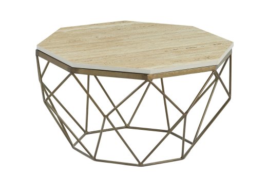 Couchtisch Ravenna 70cm Messing