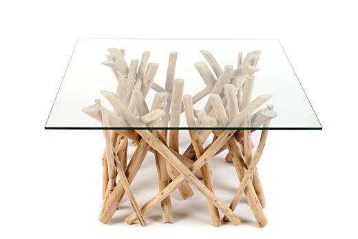 Couchtisch Bregen 60cm Natur ohne Glasplatte