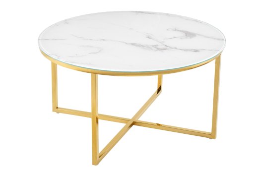 Couchtisch Aachen 80cm Gold