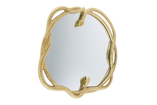 Wandspiegel Ophidian 85cm Gold mit Schlangenform
