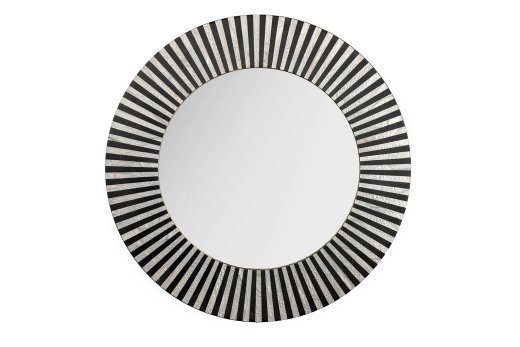 Wandspiegel Pharao 60cm Schwarz Weiss