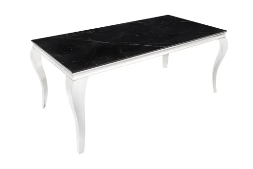 Esstisch Barock Natur Chrom 180cm Sinterstein