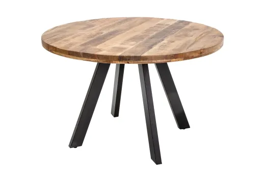 Esstisch Newport Rund 120cm Mango Natur