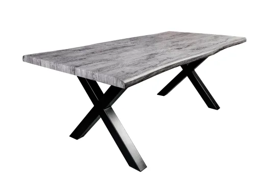 Esstisch Zermatt X 160cm Wildeiche Grau