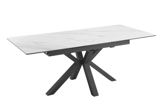 Esstisch Soddo Keramik Marmoroptik Weiss