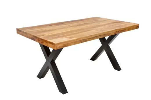 Esstisch Newport X 160cm Mango Natur