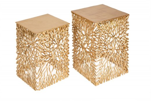 Beistelltisch Alanya Gold 2er Set
