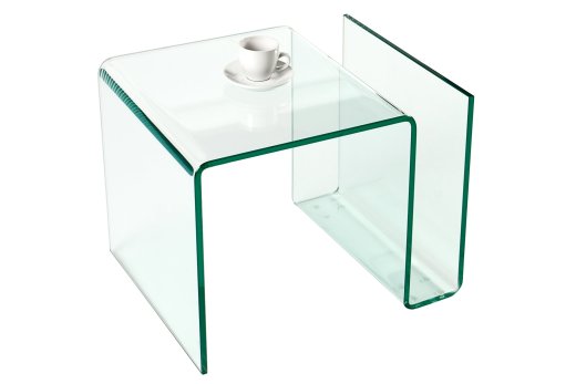 Couchtisch Lecce 50cm Grünlich Transparent