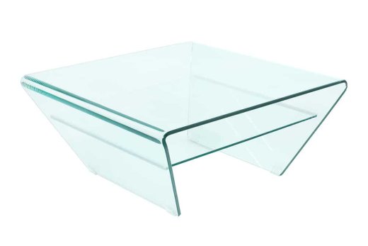 Couchtisch Lecce 70cm Grünlich Transparent